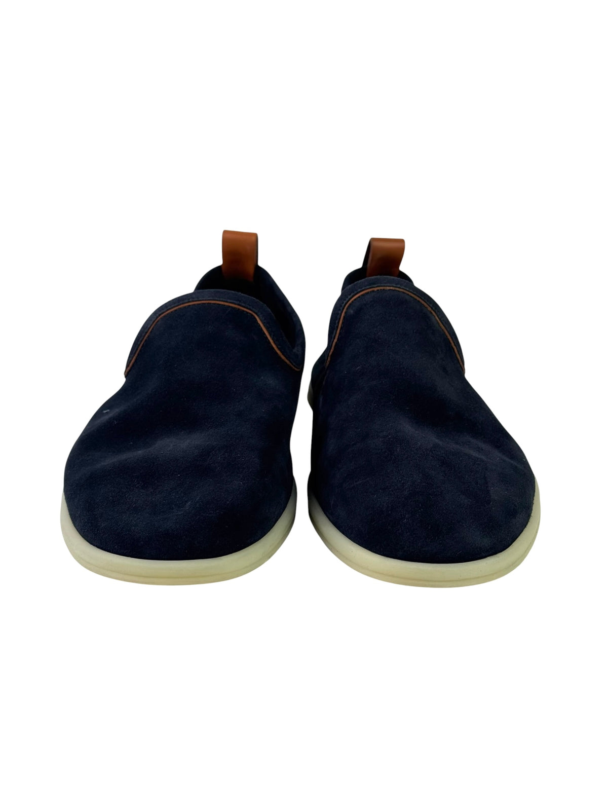 Loro Piana Venice Walk Navy Suede Slip On