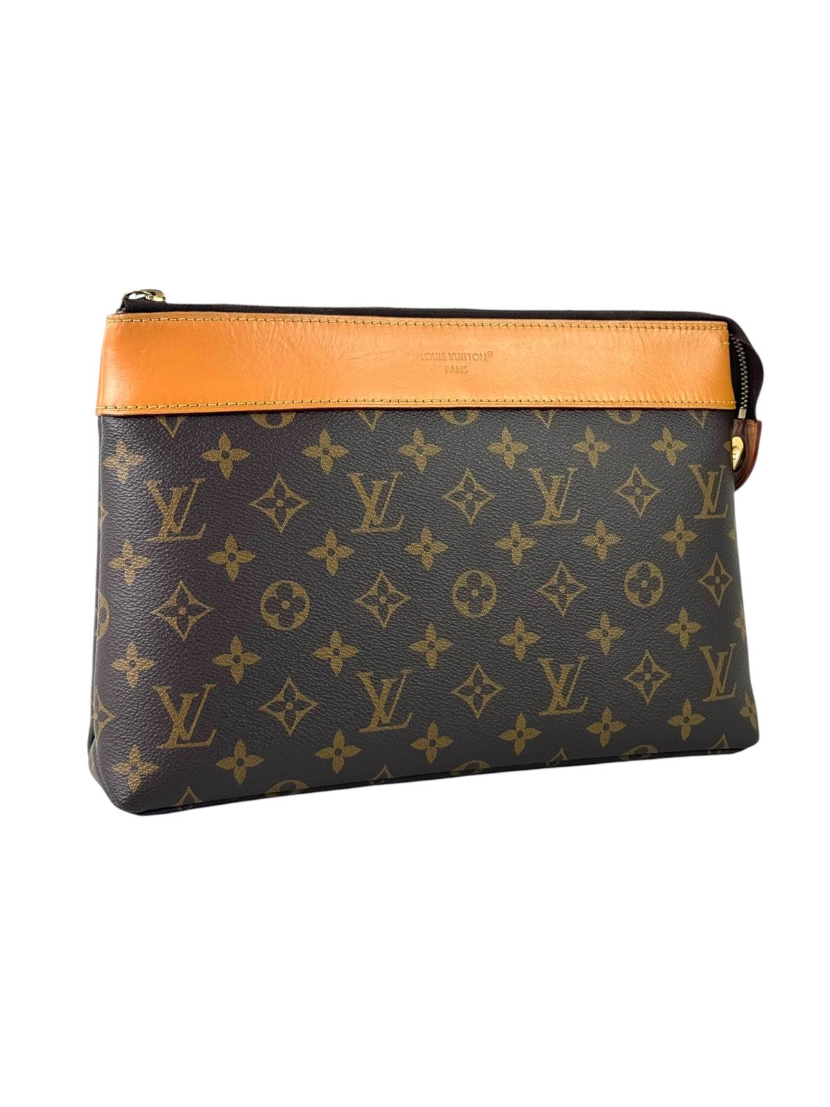 Louis Vuitton Monogram Macassar Souple Clutch