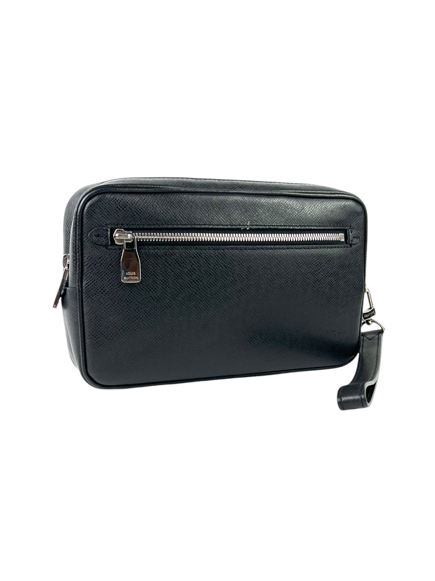 Louis Vuitton Taiga Leather Logo Kasai Clutch