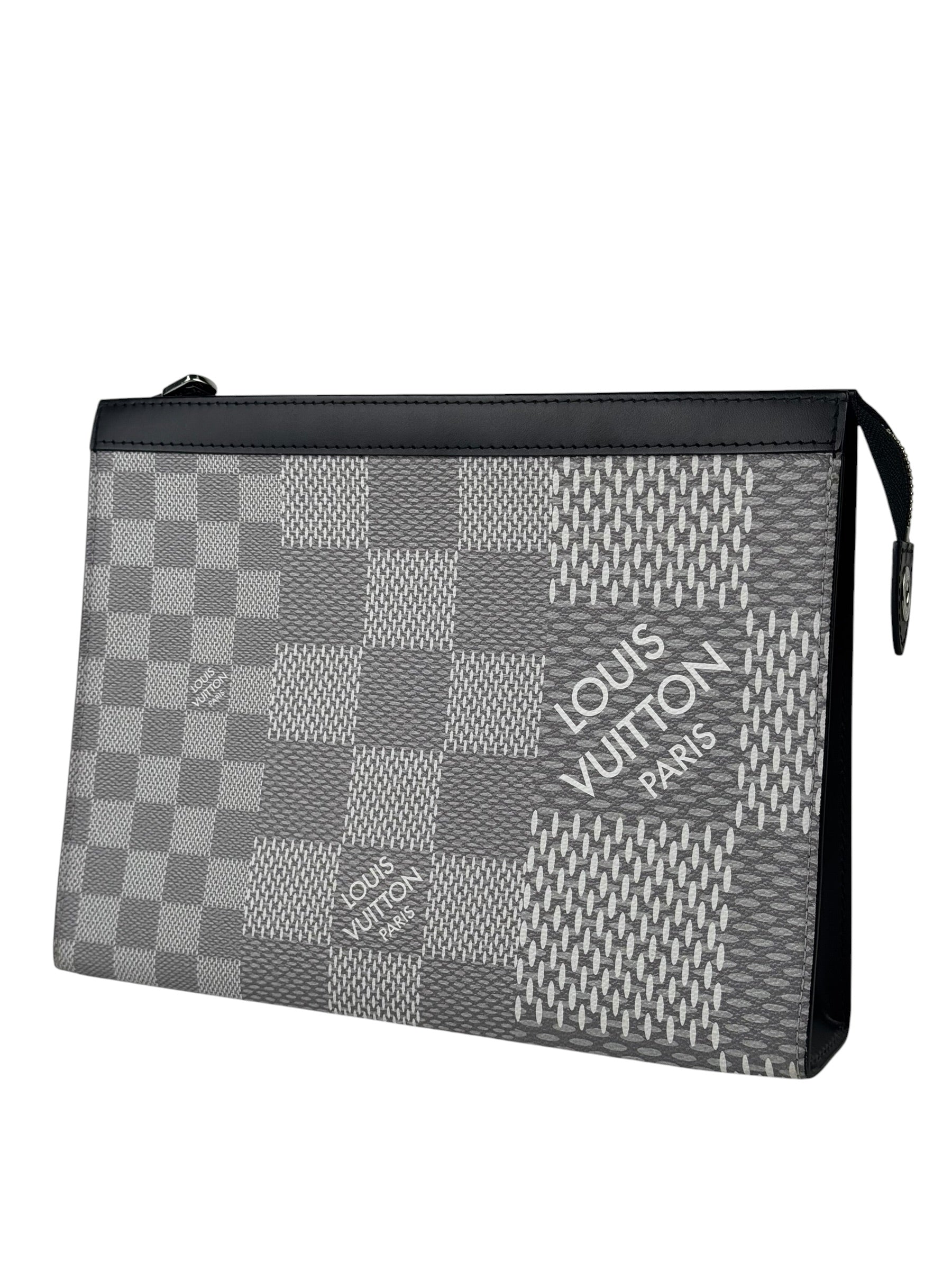 Louis Vuitton 3D Damier Graphite Grey Pochette Voyage