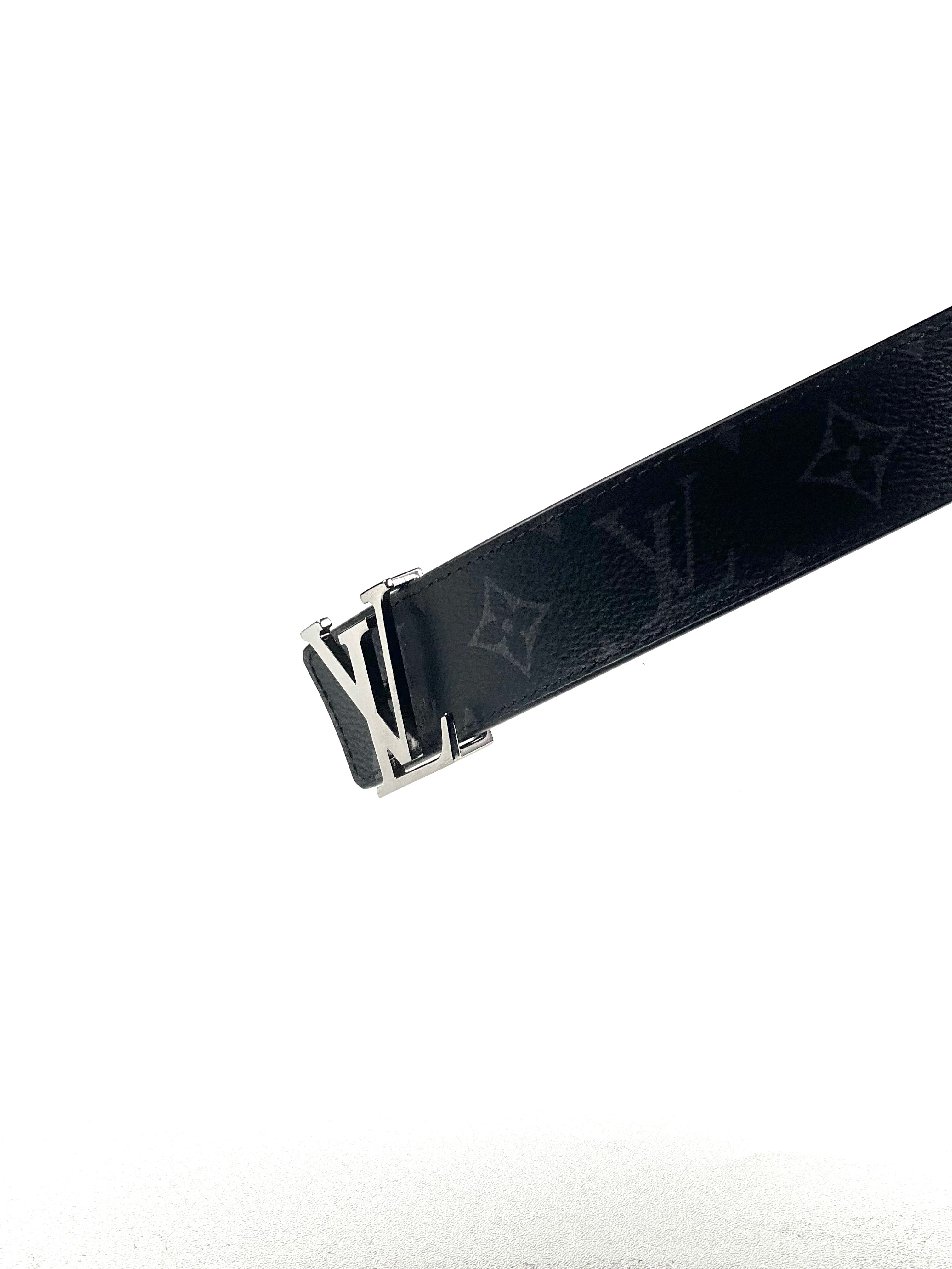 Louis Vuitton Initial Logo 35mm Eclipse Monogram Reversible Belt