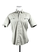Versace Half Medussa Olive Short Shirt 1