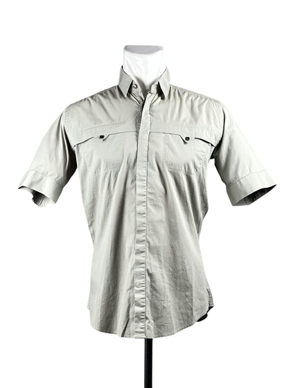 Versace Half Medussa Olive Short Shirt