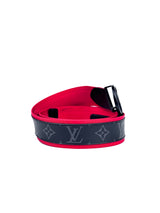 Louis Vuitton Circle Monogram Eclipse Red Belt 3