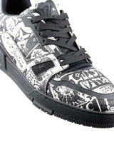 Louis Vuitton Trainer B&W Comic Leather Sneakers 6