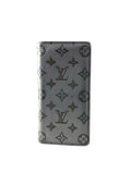 Louis Vuitton Shadow Monogram Grey Brazza Long Wallet