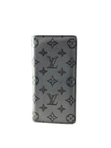 Louis Vuitton Shadow Monogram Grey Brazza Long Wallet 1