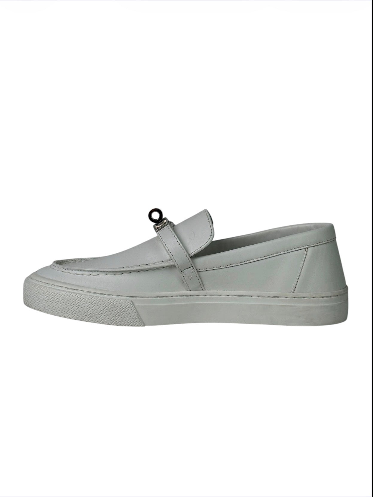 Hermès Game Kelly White Slip-On Sneakers