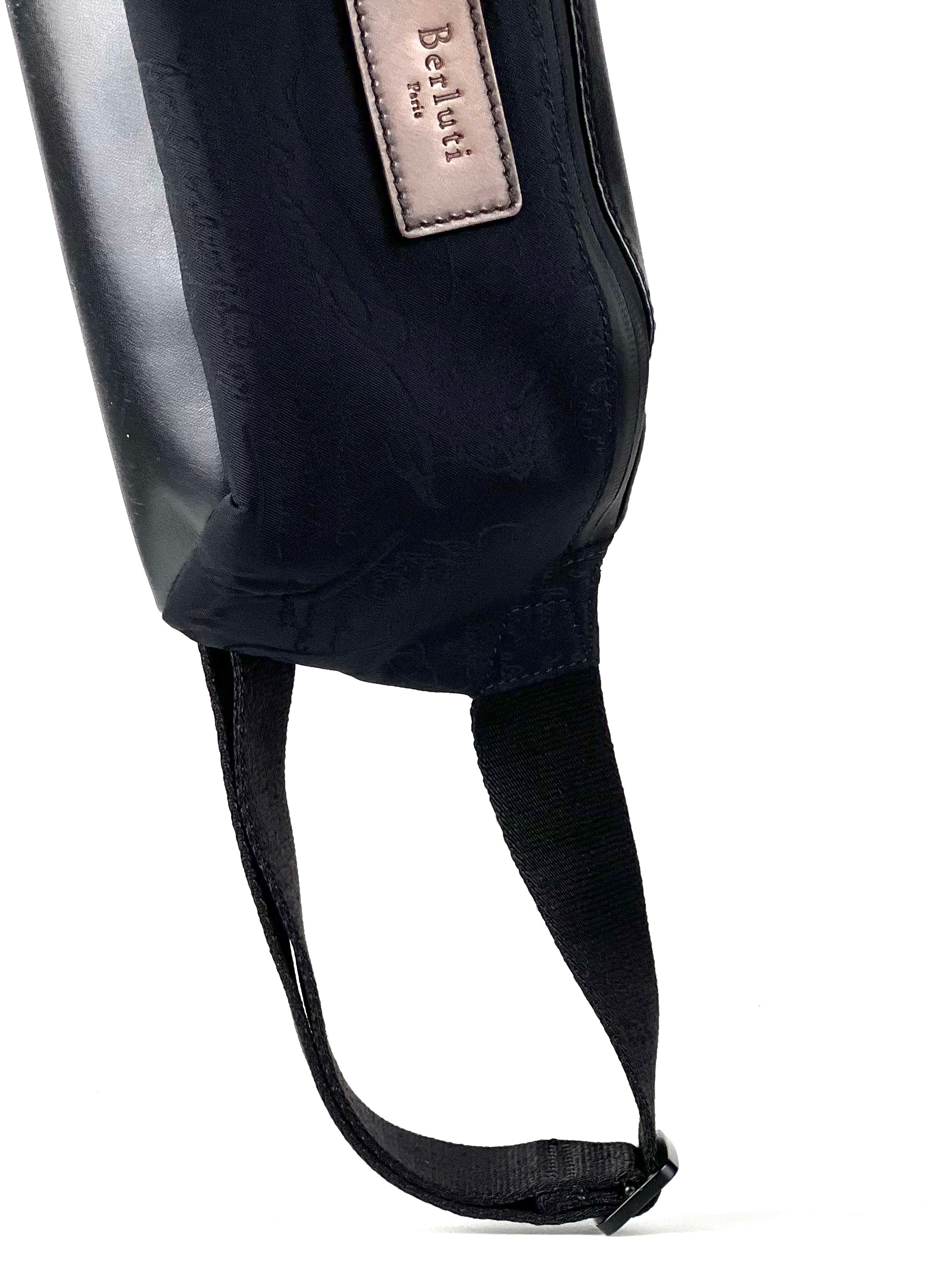 Berluti Scritto Nylon Leather Waistbag