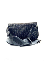 Christian Dior Saddle Pouch Oblique Jacquard Dark Grey Slingbag 5
