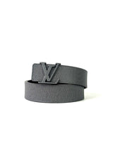Louis Vuitton Initial Logo Taiga Grey Belt 1