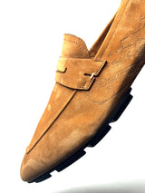 Berluti Lorenzo Scritto Brown Suede Loafers 6