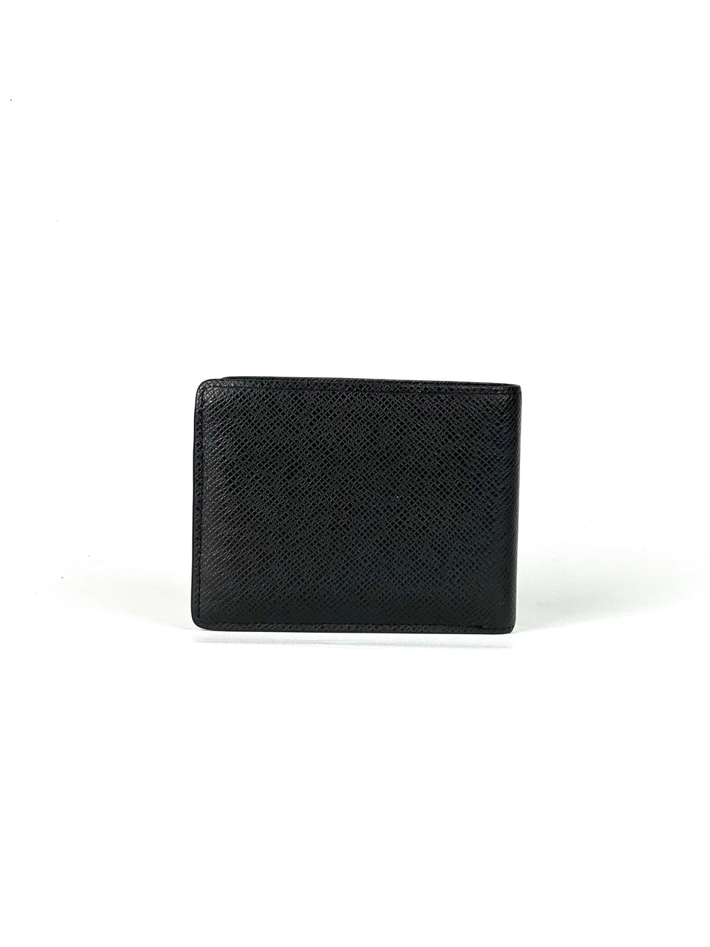Louis Vuitton Metal Logo Taiga Leather Multiple Wallet