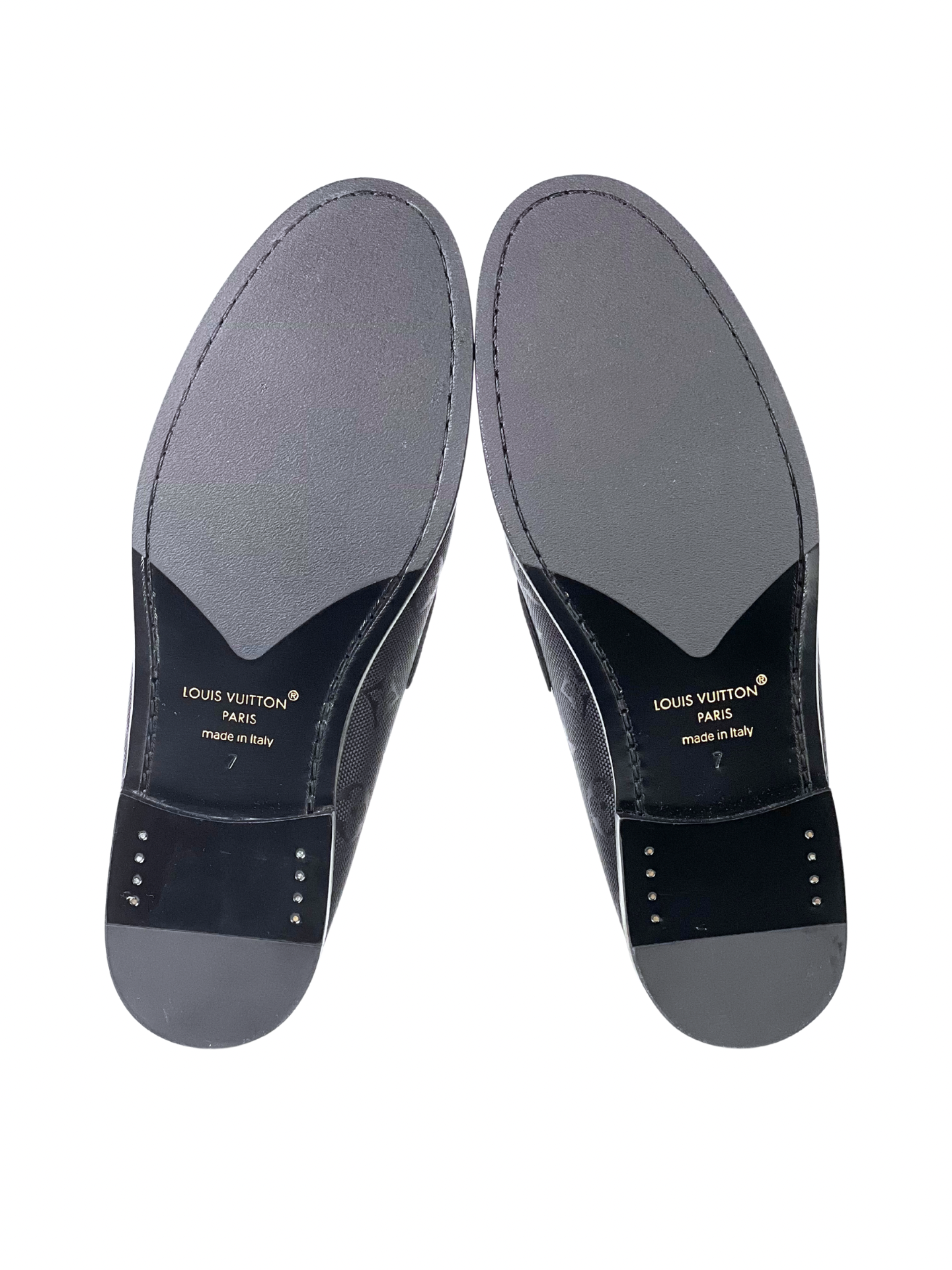 Louis Vuitton Monogram Black Major Loafers