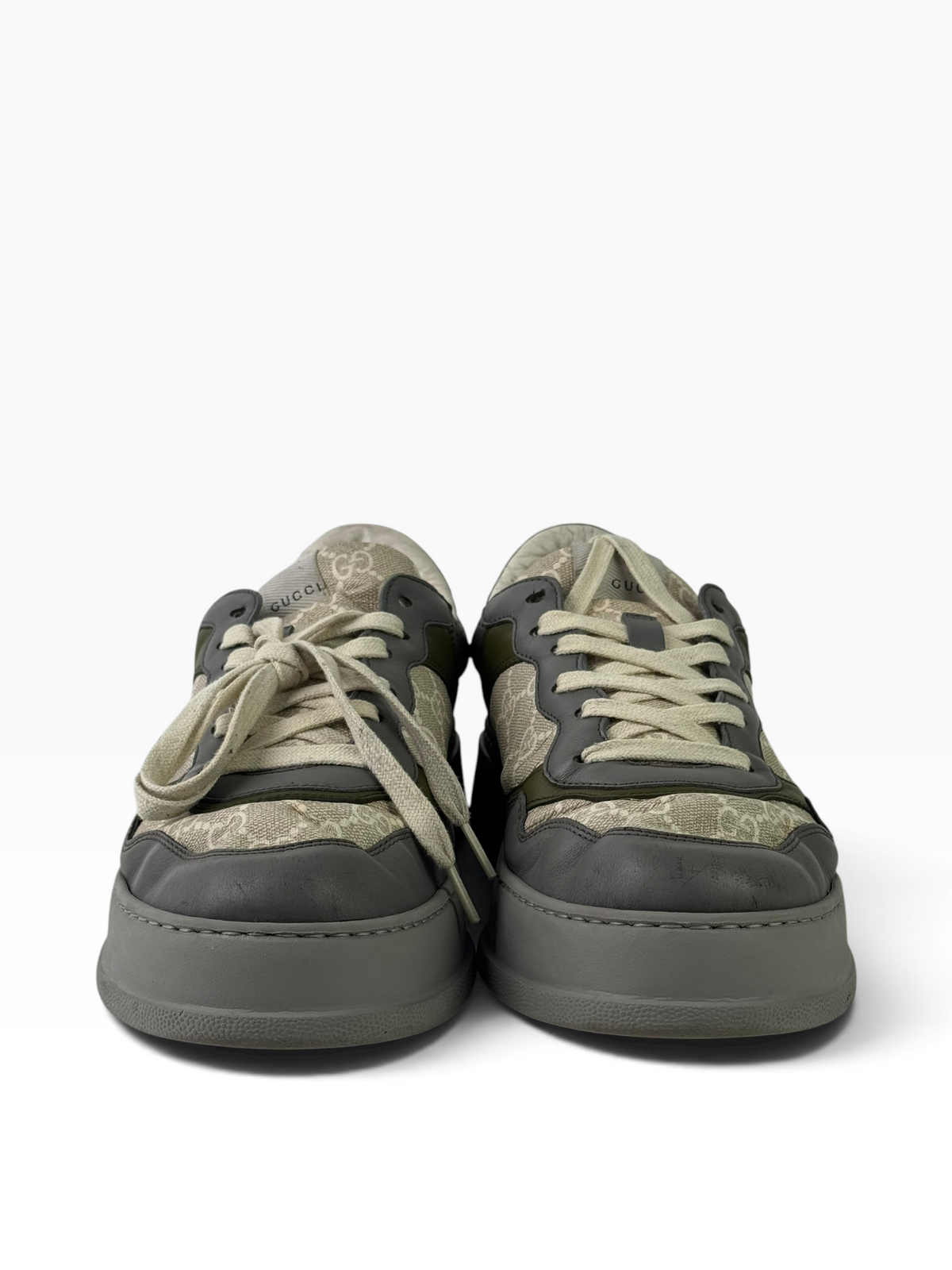 Gucci GG White Beige Chunky Sneakers