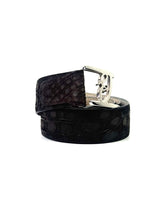 Brioni Logo Crocodile Leather Belt 4
