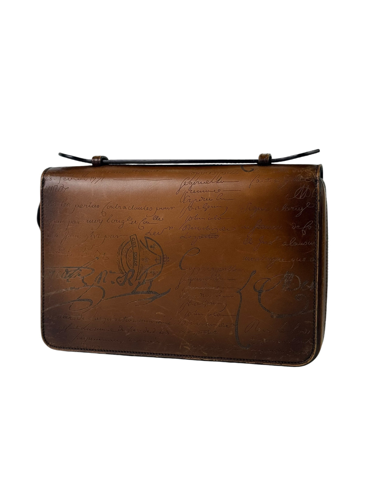 Berluti Scritto Itauba Wide XL Cacao Wallet