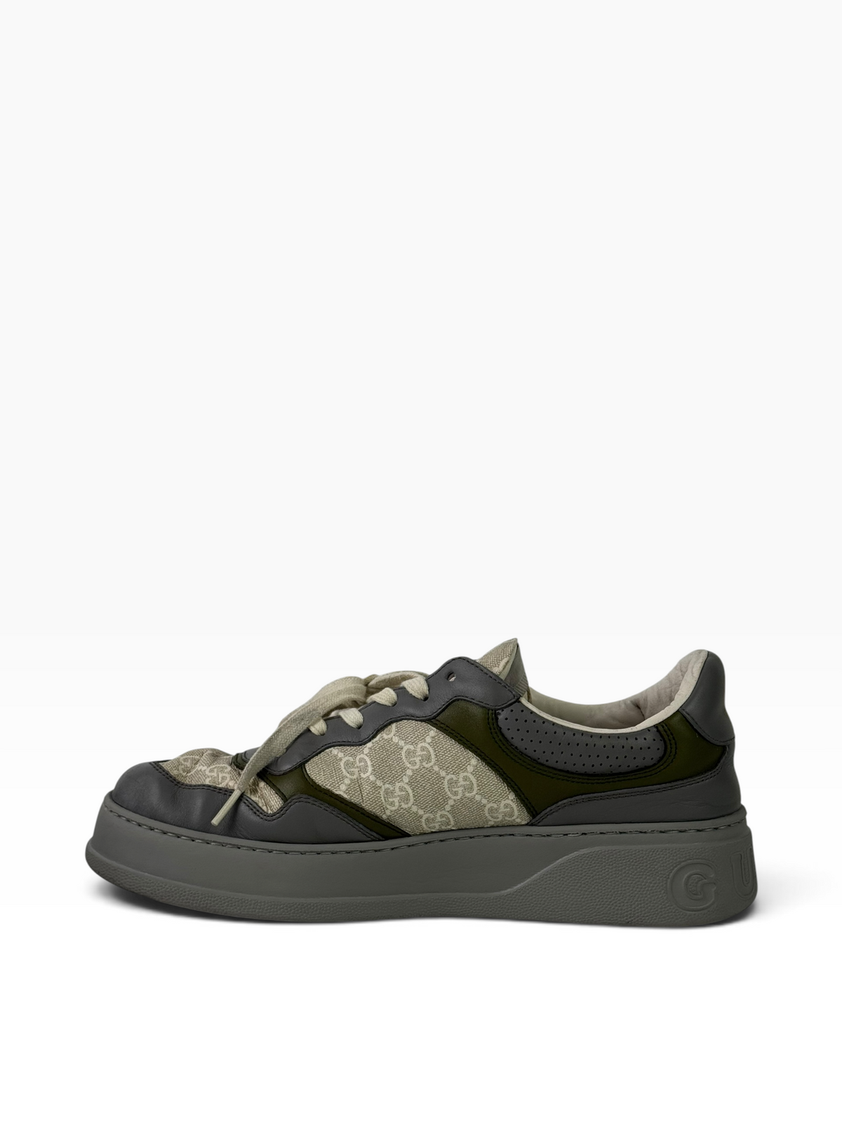 Gucci GG White Beige Chunky Sneakers