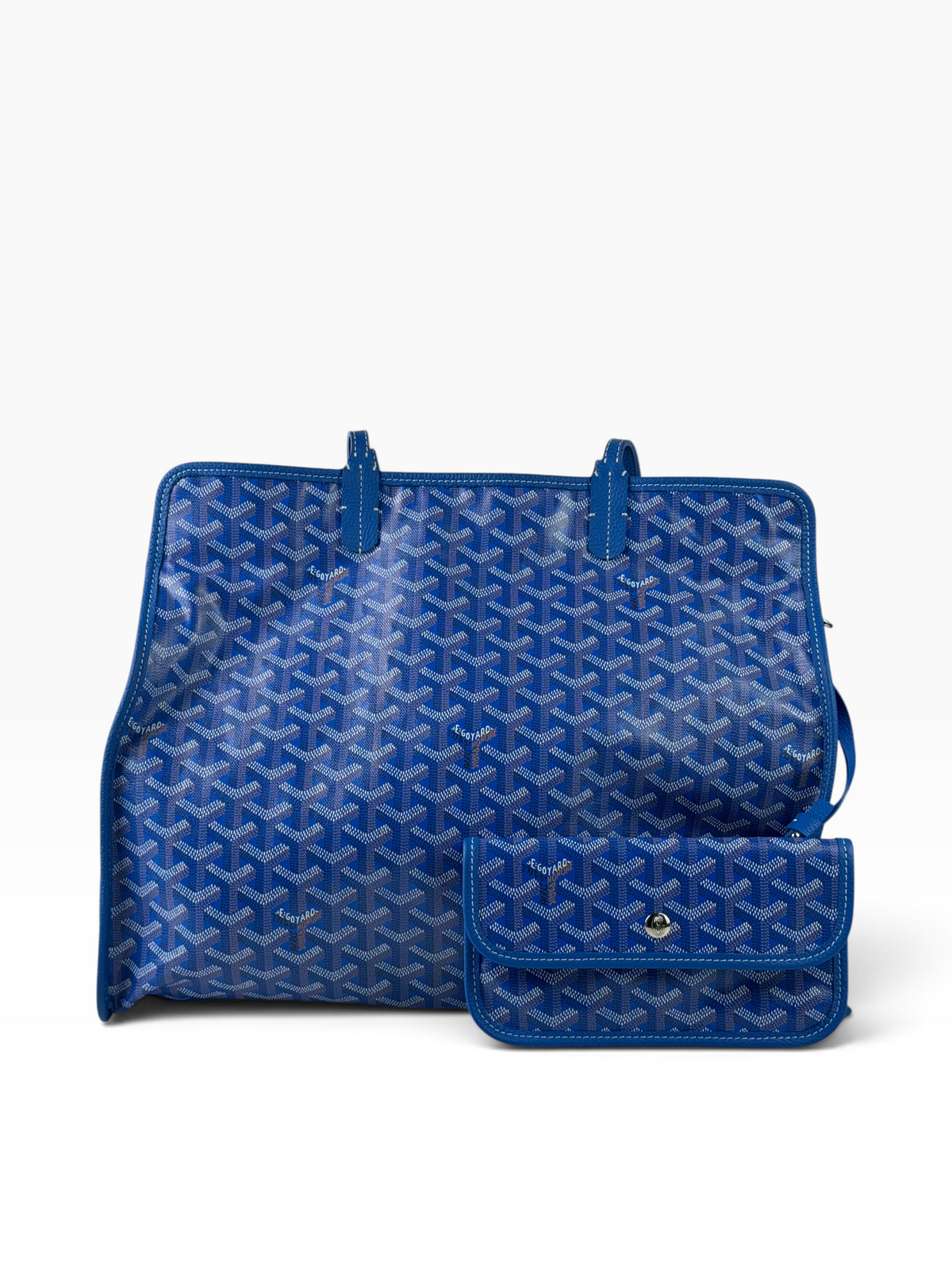 Goyard Sac Harby PM Blue Tote Bag