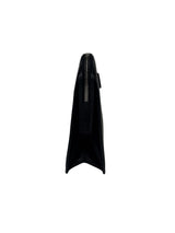 Prada Triangle Logo Saffiano Leather Standing Clutch 4