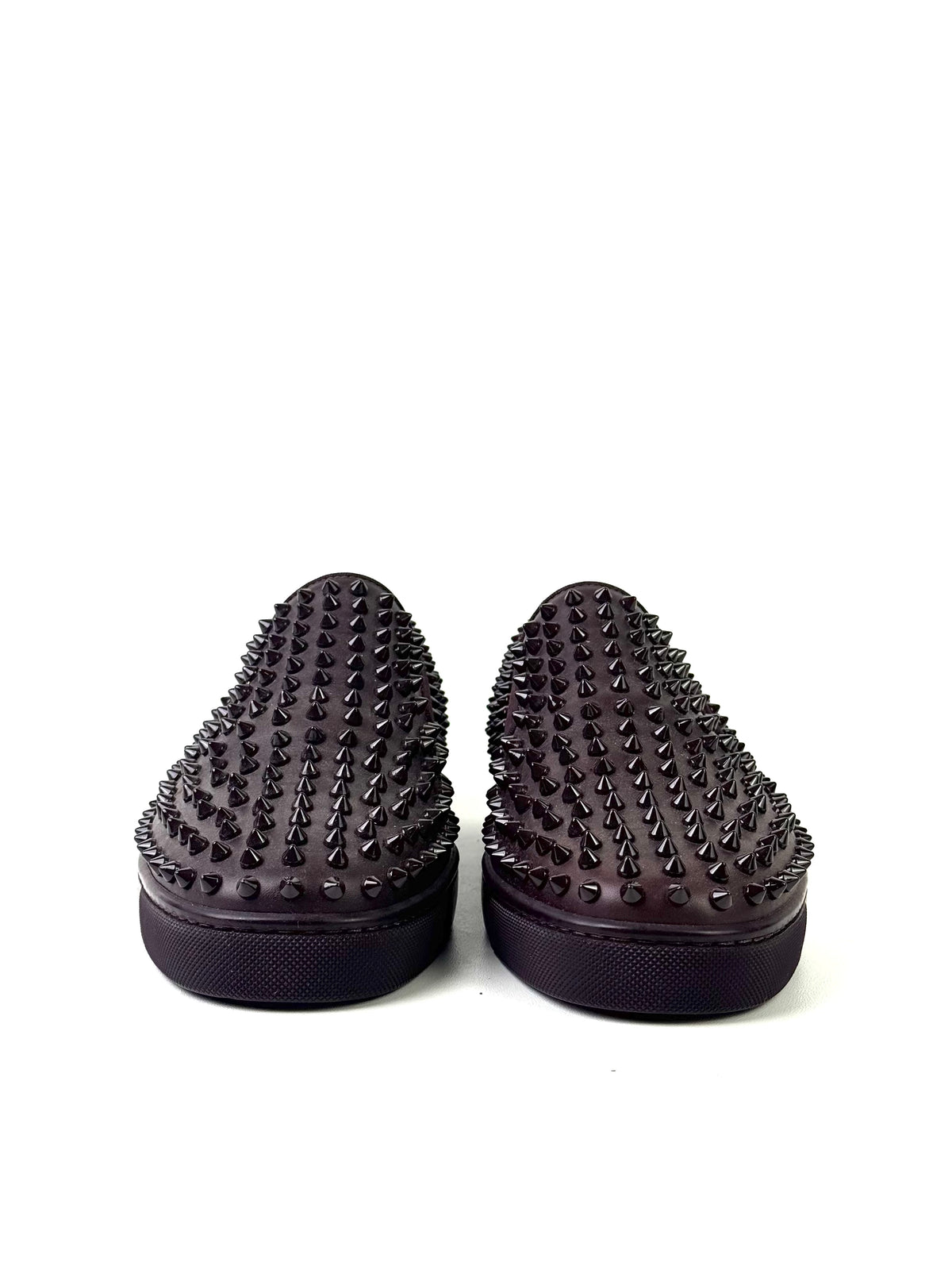 Christian Louboutin Rollerboat Mocha Leather Slip On