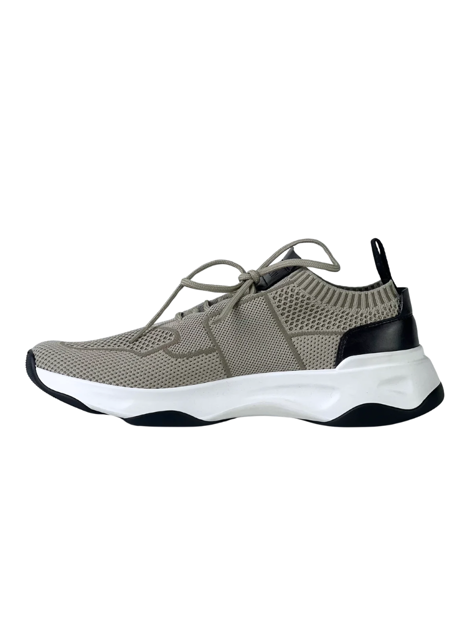 Berluti Shadow Knit B Logo Beige Sneakers
