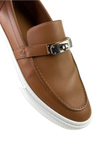 Hermès Game On Brown Leather Slip On 5