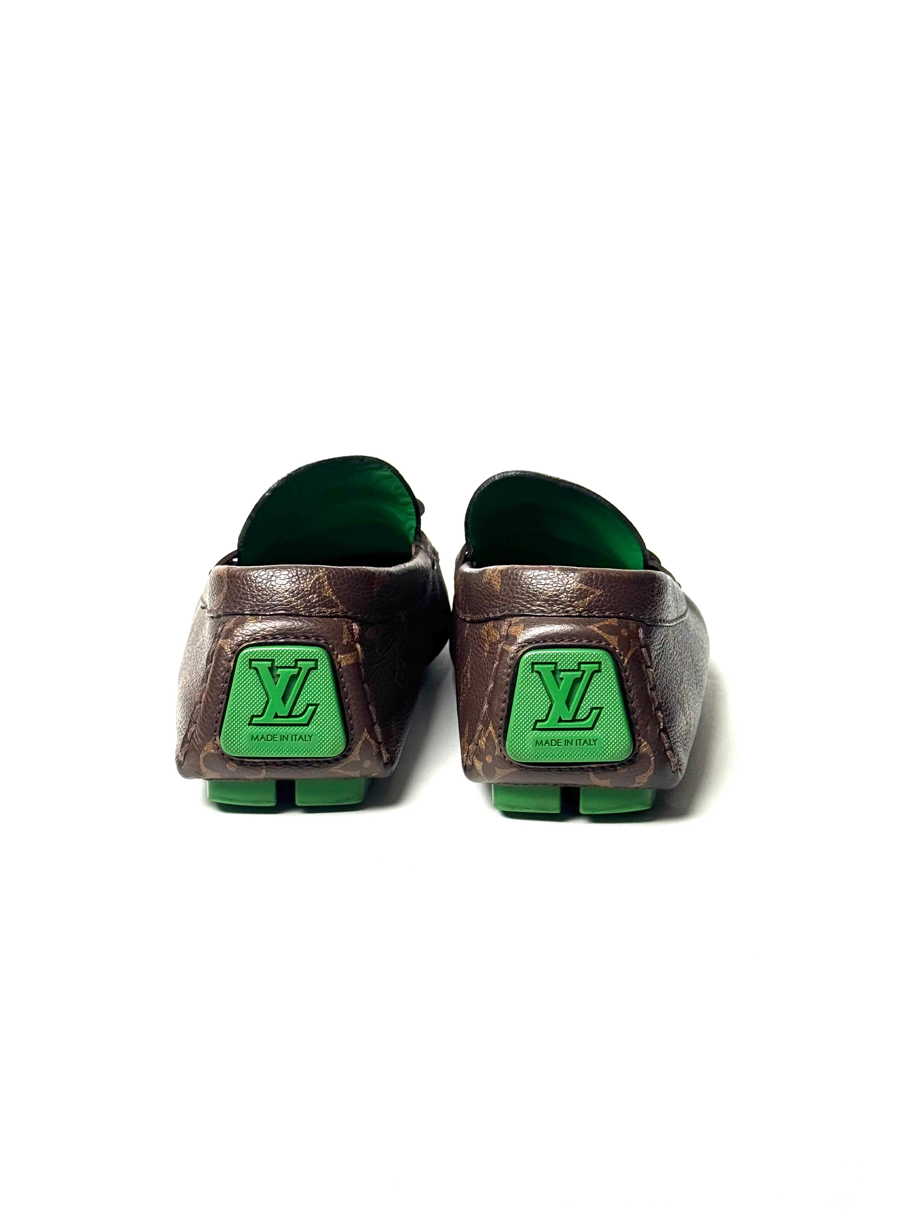 Louis Vuitton Monogram Macassar Driver Loafers