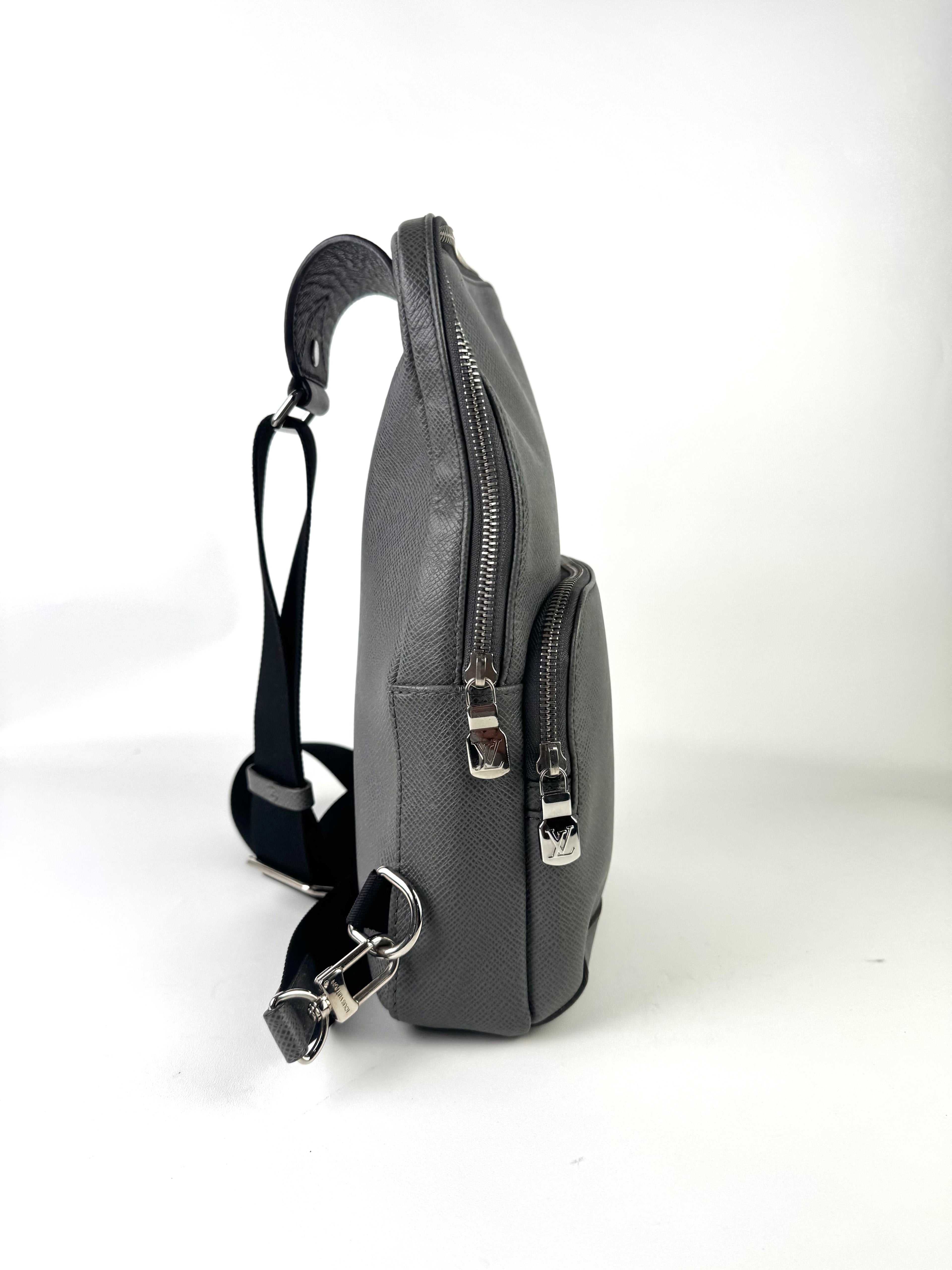 Louis Vuitton Taiga Leather Grey Avenue Sling Bag