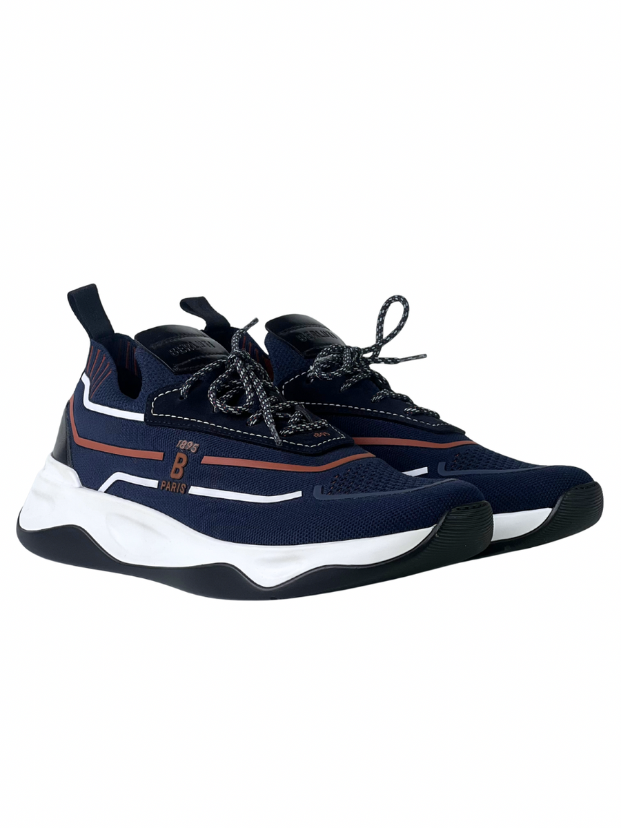 Berluti Shadow Knit & Leather Sneakers