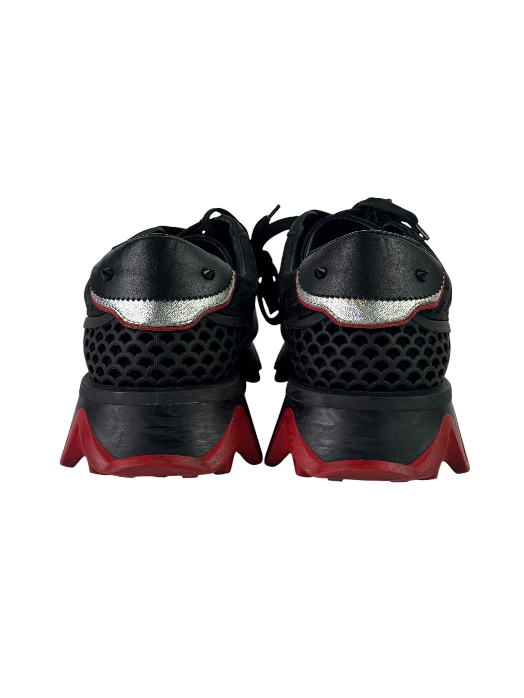 Christian Louboutin Loubie Shark Black Sneakers