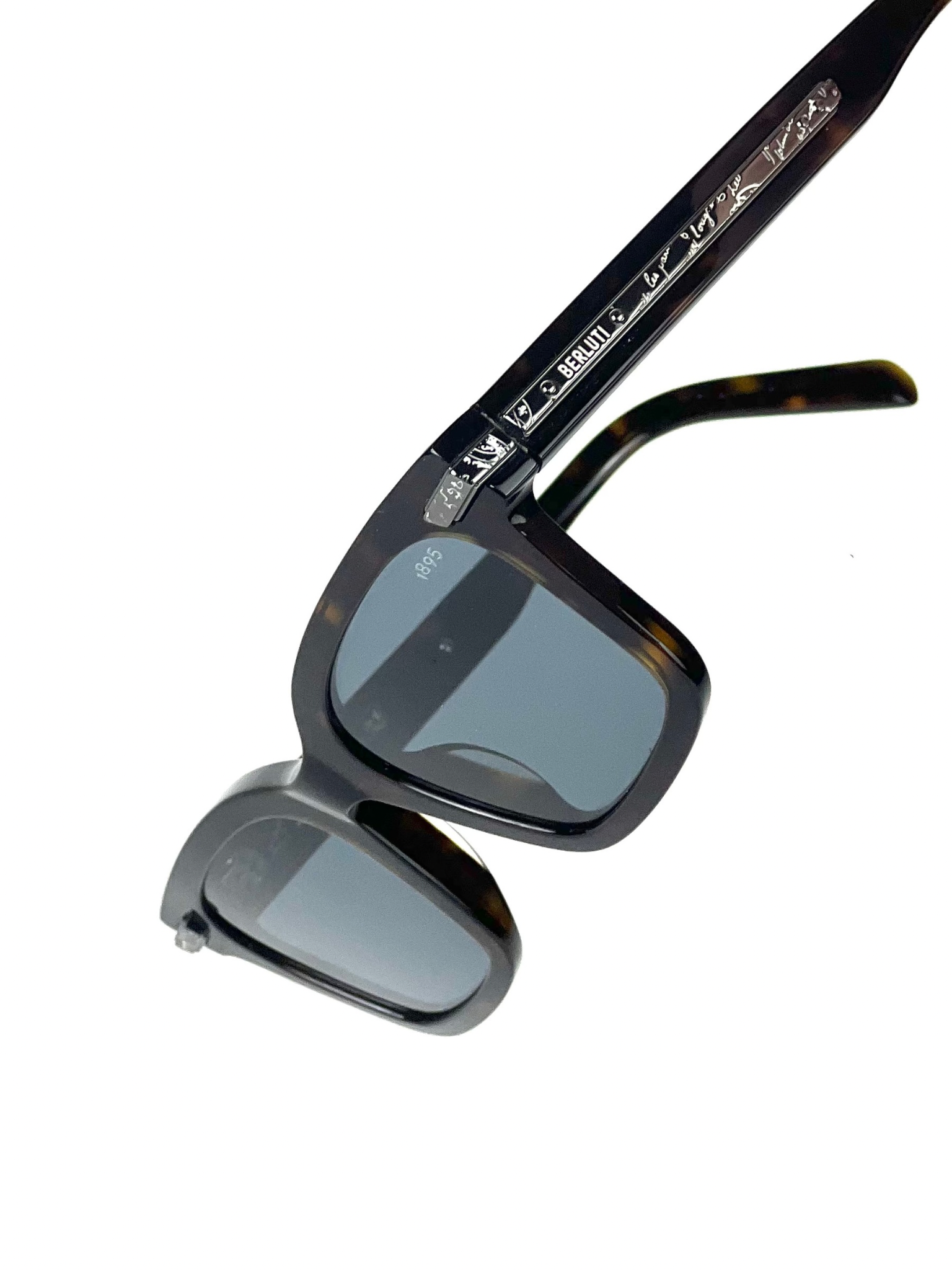 Berluti Black Scritto Sunglasses