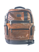 Tumi Brown Alpha Bravo Brown Leather Backpack 1