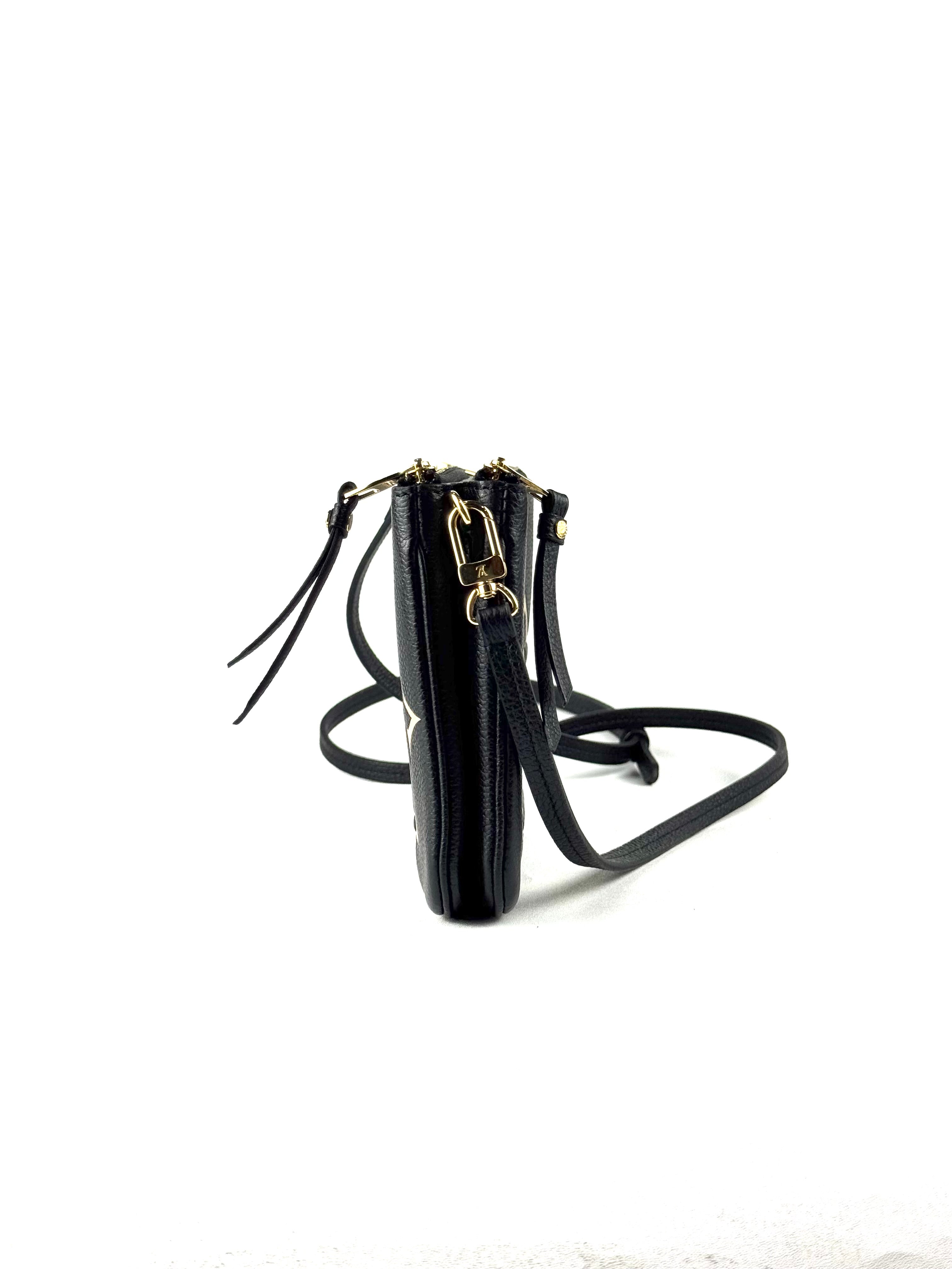 Louis Vuitton Monogram Empreinte Bicolor Double Zip Slingbag (Microchip)