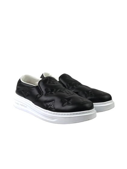Louis Vuitton Beverly Monogram Jumbo Black Leather Slip On