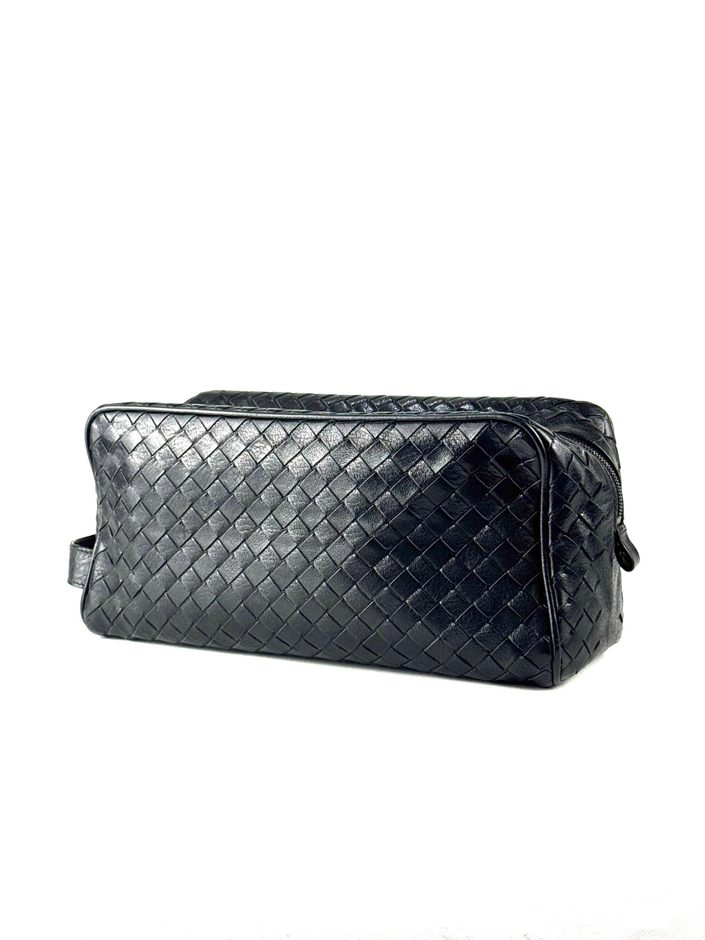 Bottega Veneta Intrecciato Black Toiletry Pouch
