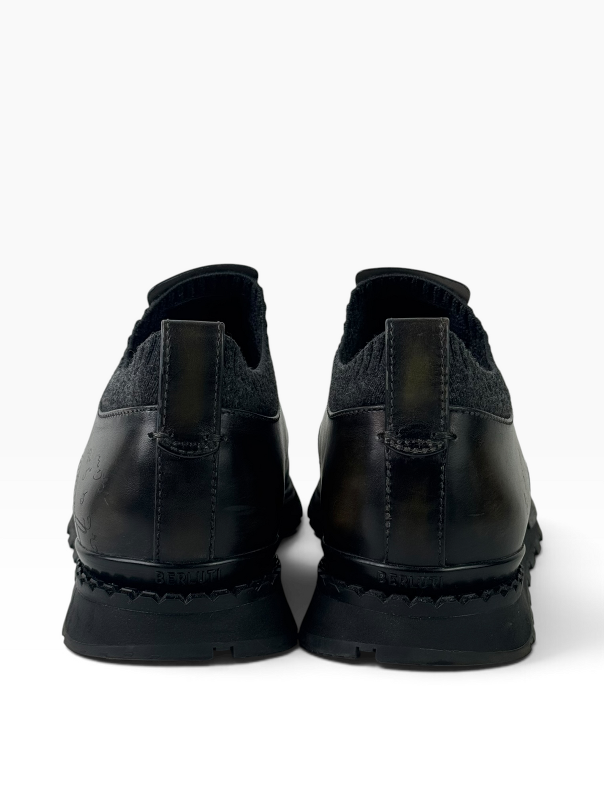 Berluti Fast Track Scritto Slip On Sneakers