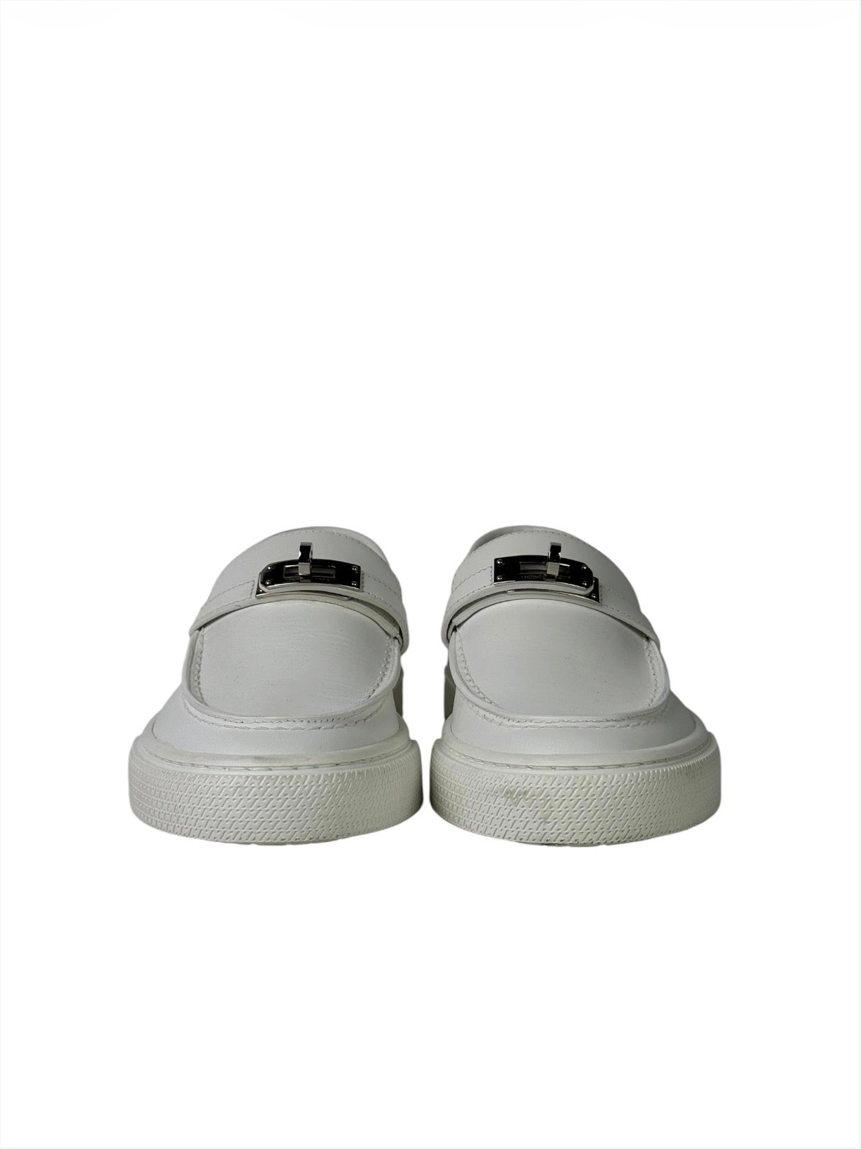 Hermès Game Kelly White Slip-On Sneakers