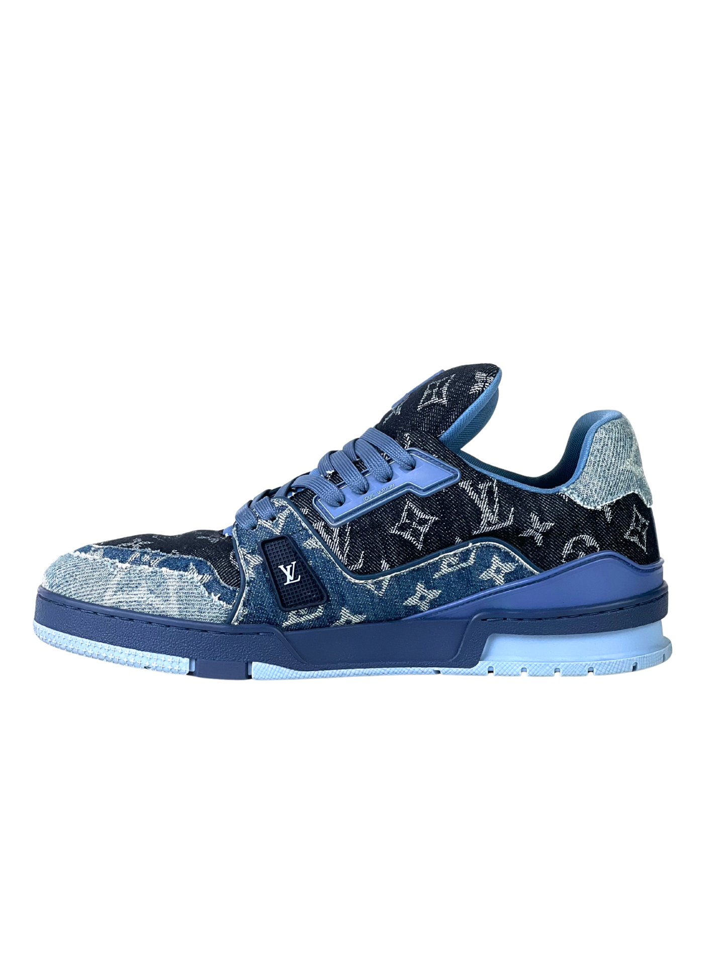 Louis Vuitton Denim Monogram Trainer Sneakers
