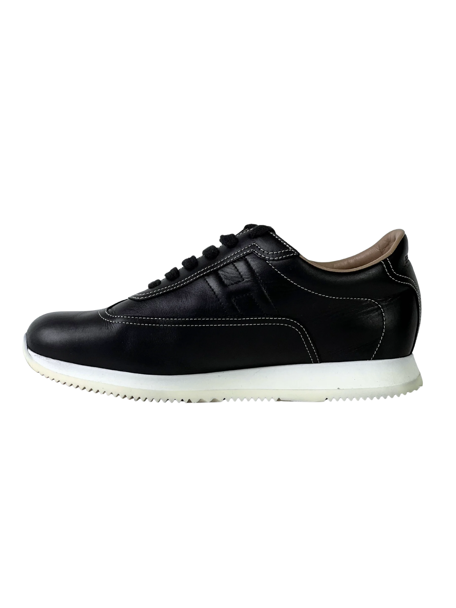 Hermès Quicker Black Leather Sneakers