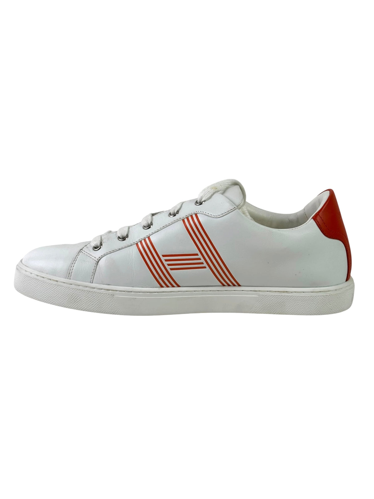 Hermès Advantage White Leather Sneakers