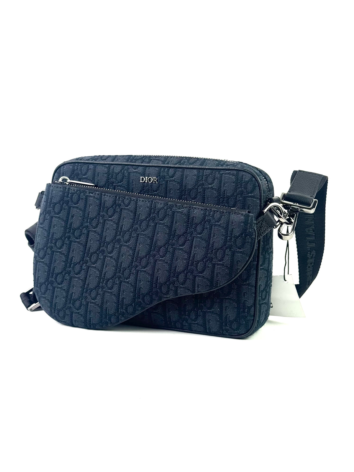 Christian Dior Oblique Black Trio Pouch Messenger Bag