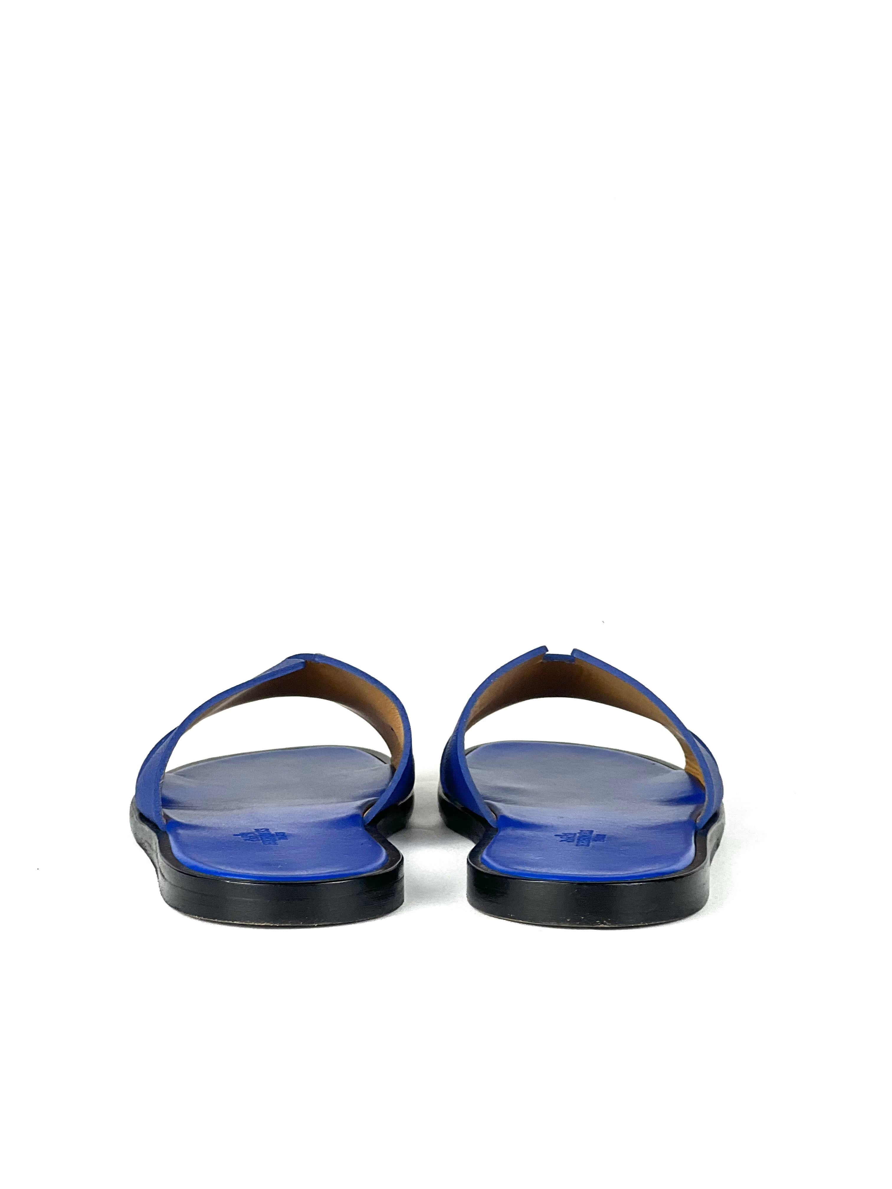Hermès Izmir Blue Sandals