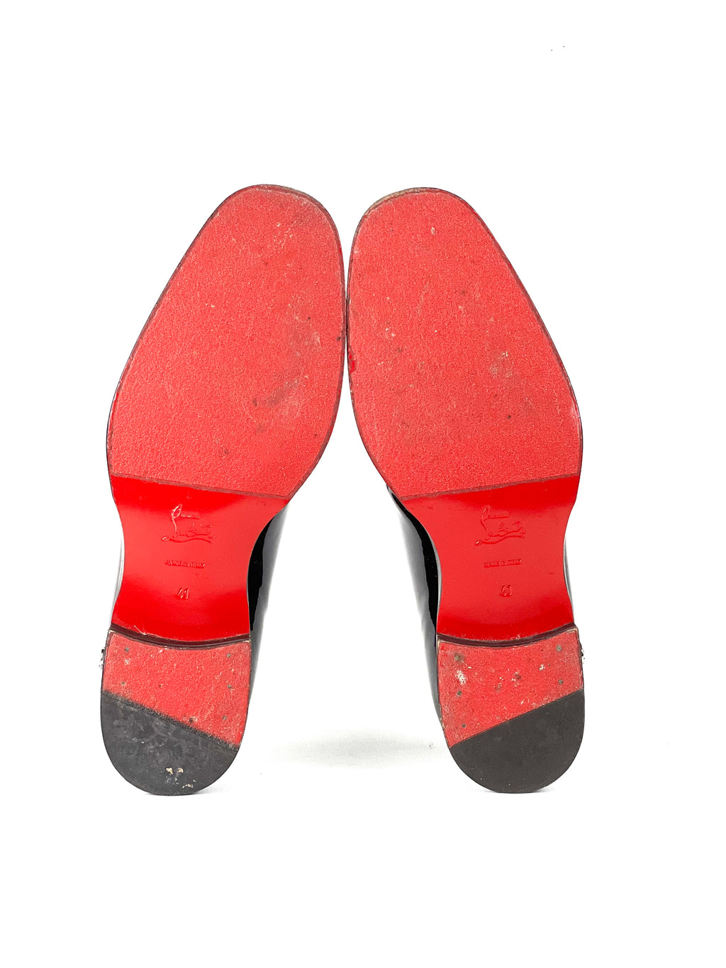 Christian Louboutin Black Patent Loafers