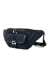 Christian Dior Oblique Jacquard Black Heritage Belt Bag 3