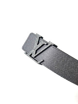 Louis Vuitton Initial Logo Taiga Grey Belt 5