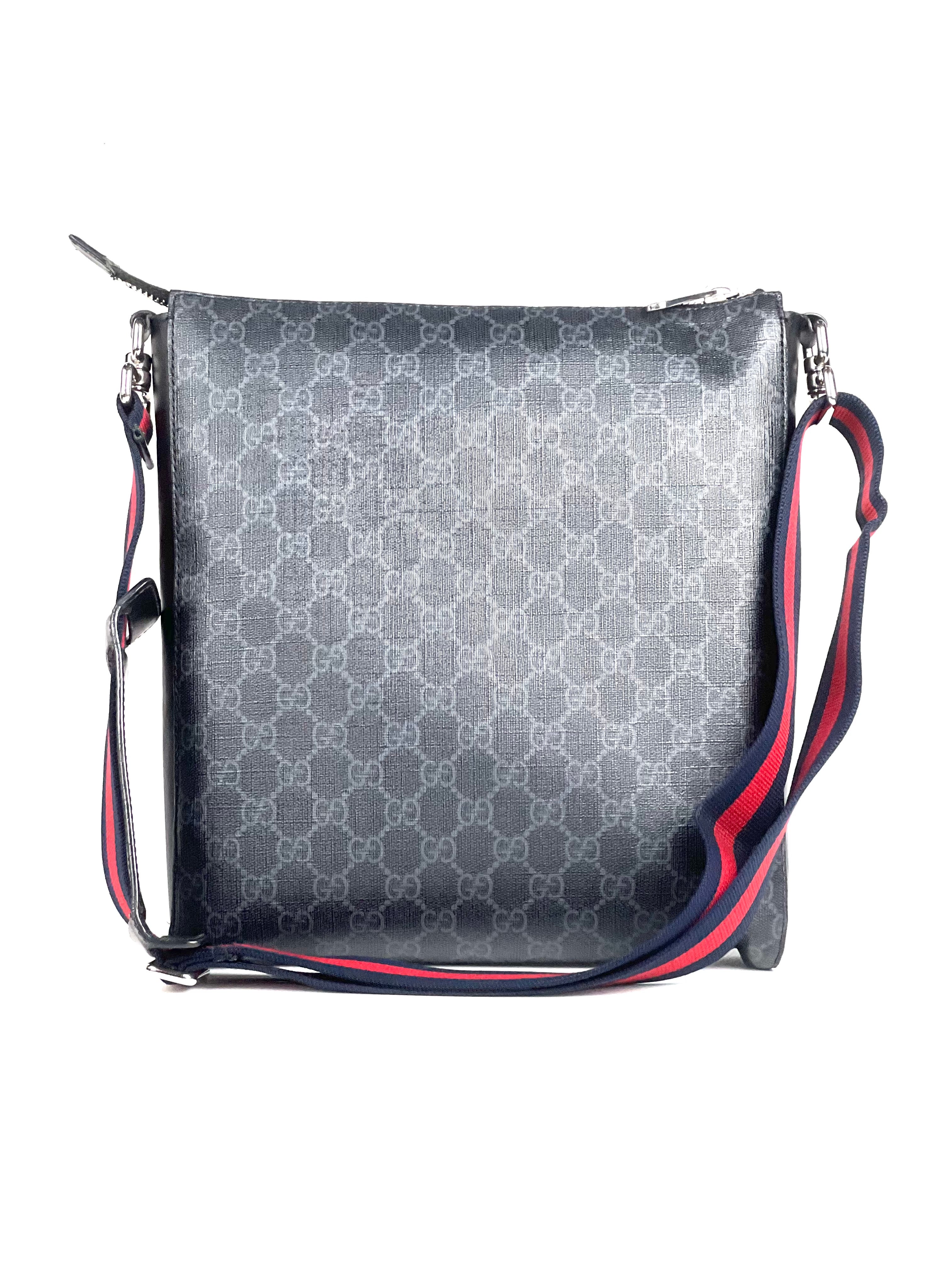 Gucci GG Supreme Night Courier Patch Messenger Bag