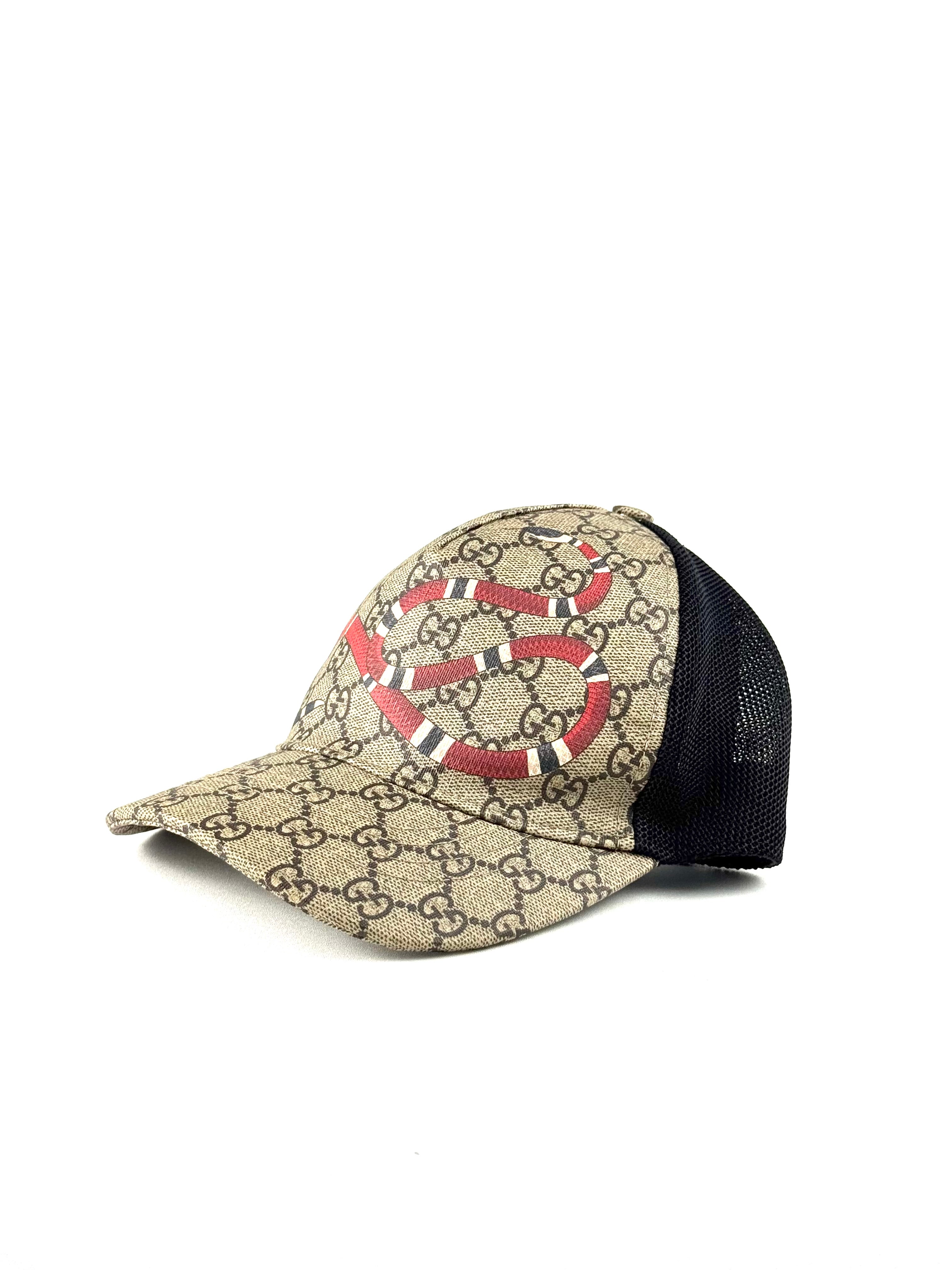 Gucci GG Supreme Snake Cap