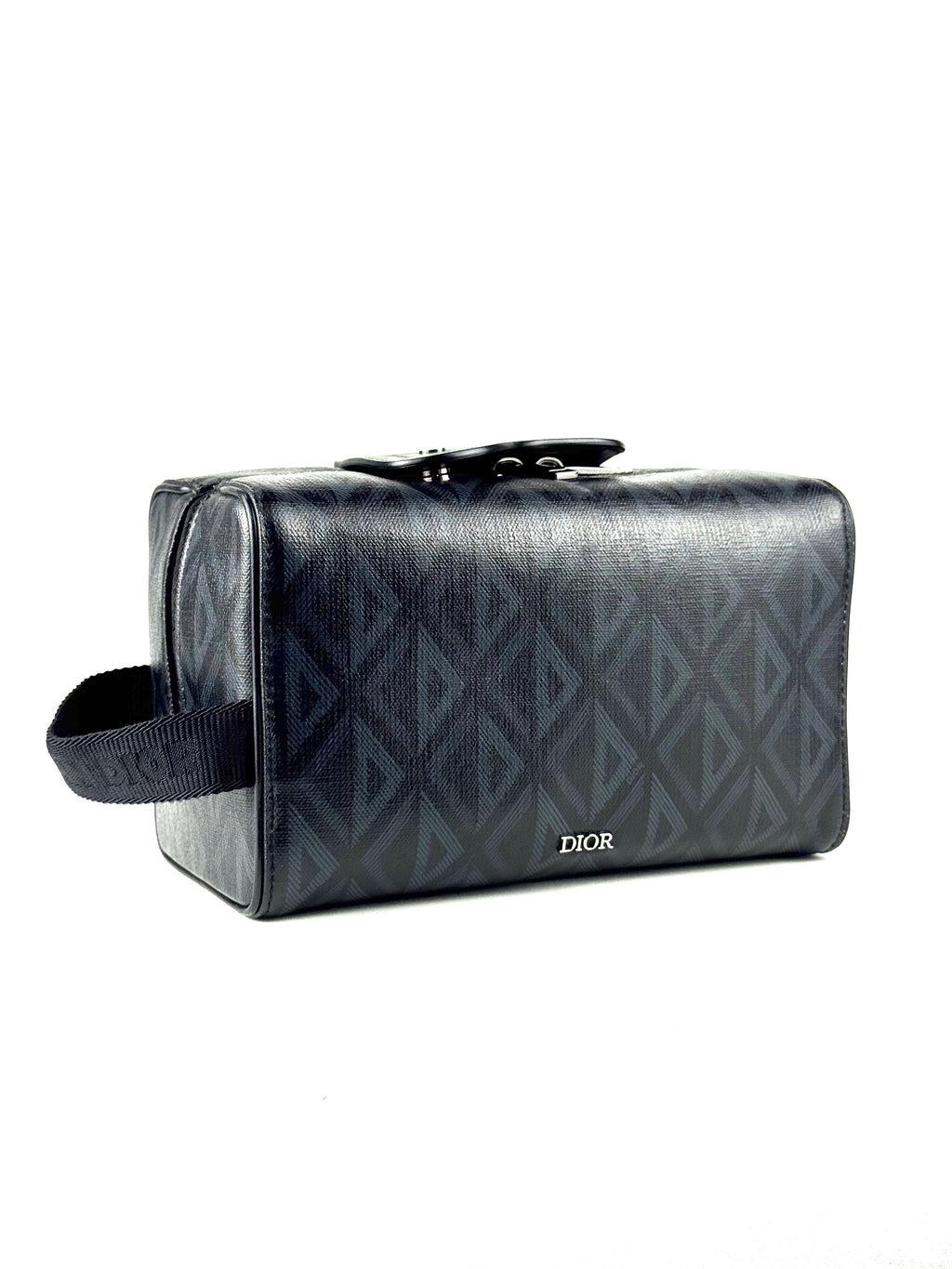 Christian Dior Diamond Black Lingot Toiletry Pouch Bag
