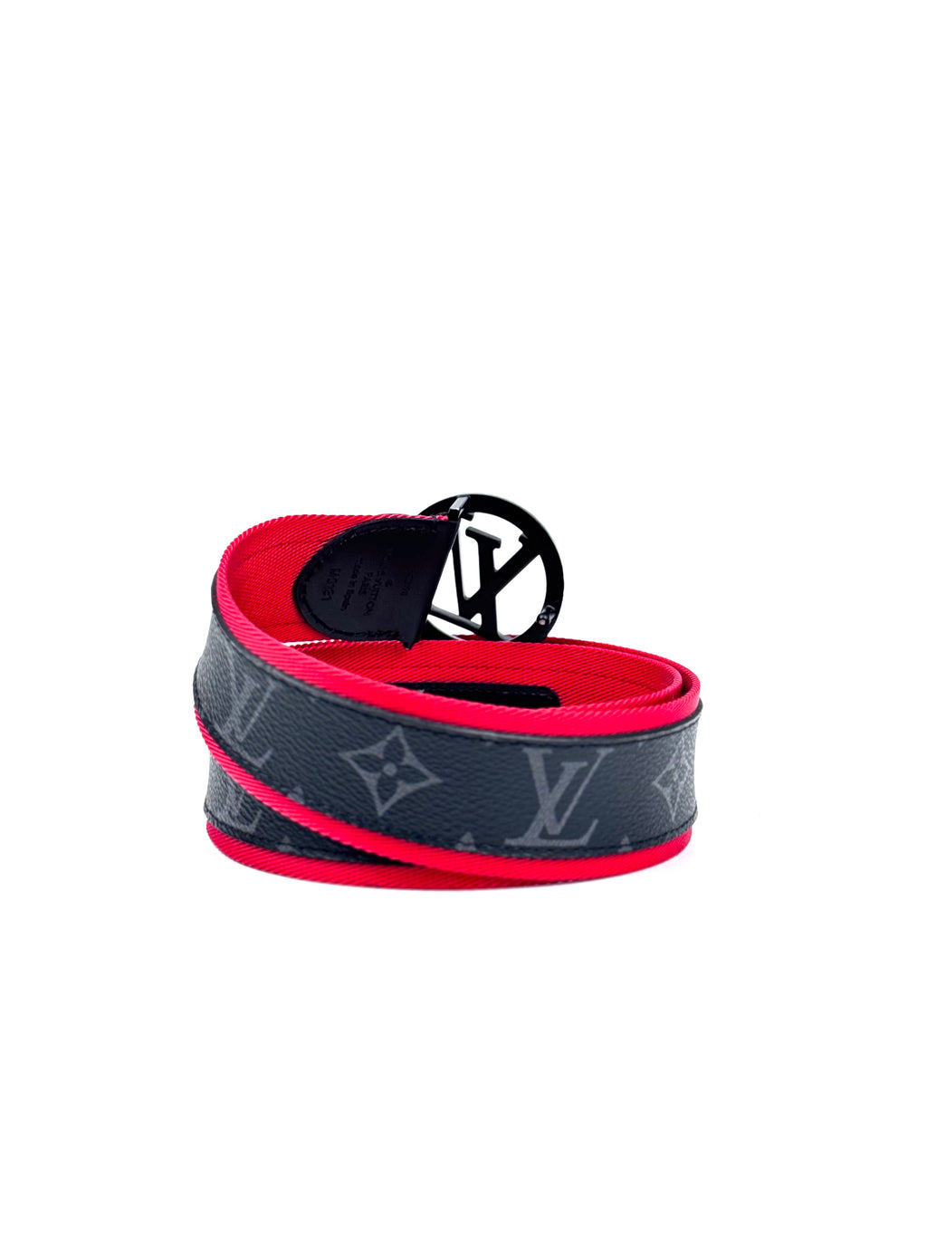 Louis Vuitton Circle Monogram Eclipse Red Belt